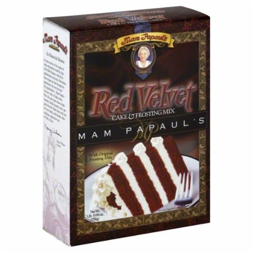 Mam Papaul's Red Velvet Cake & Frosting Mix Perspective: front