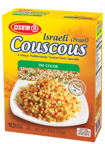 Osem Tri-Color Israeli Pearl Couscous Perspective: front