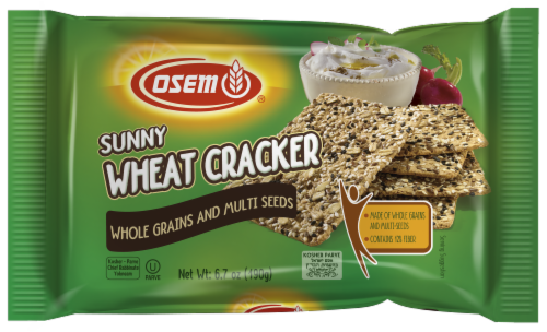 Osem Sunny Wheat Crackers Perspective: front