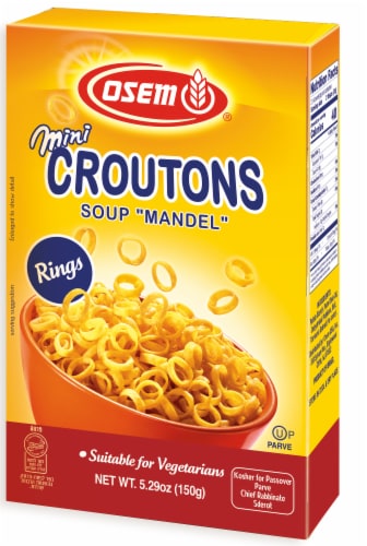 Osem® Mini Croutons Soup "Mandel" Rings Perspective: front