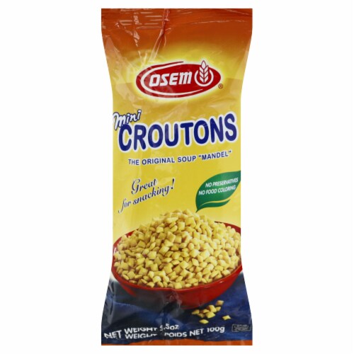 Osem Mandel Mini Croutons Perspective: front