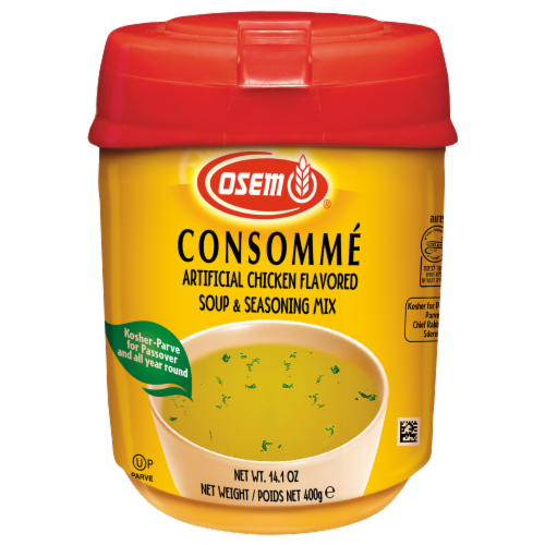 Osem® Consommé Artificial Chicken Flavored Soup & Seasoning Mix Perspective: front