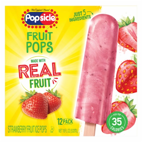 Popsicle® Strawberry Fruit Pops, 12 ct / 18 oz - Kroger