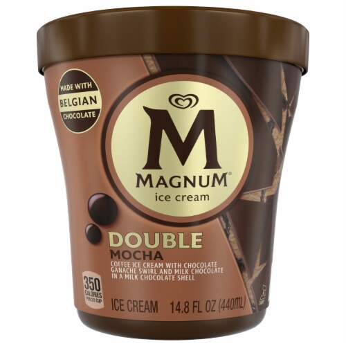 Magnum® Milk Chocolate Double Mocha Ice Cream Perspective: front