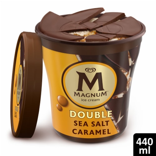 Magnum Double Sea Salt Caramel Vanilla & Caramel Swirl Milk Chocolate ...