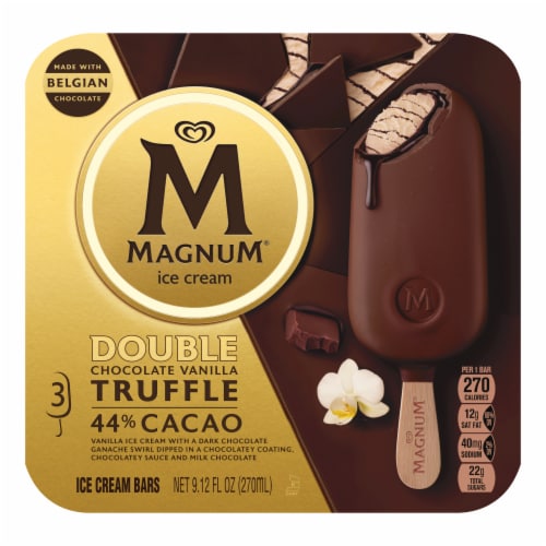Magnum® Double Chocolate Vanilla Truffle Ice Cream Bars Perspective: front