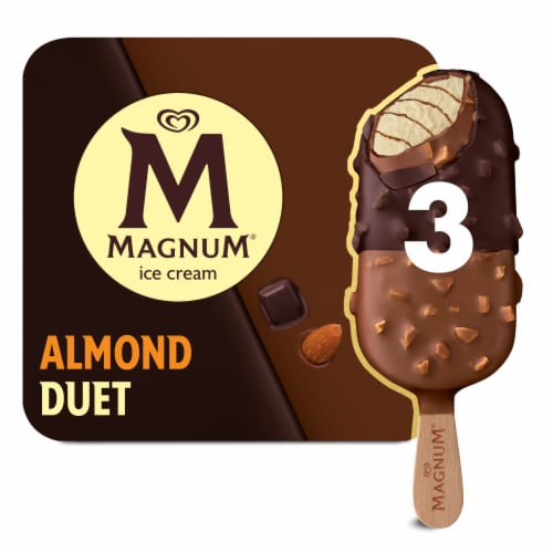 Magnum Almond Duet Ice Cream Bars, 3 ct / 8.62 oz - Pick ‘n Save