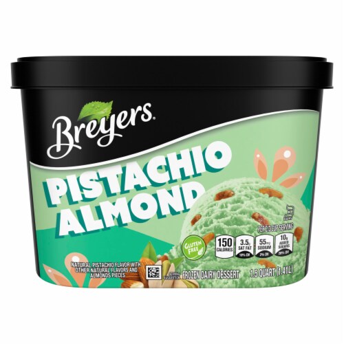 Breyers® Ice Cream Pistachio Almond Perspective: front