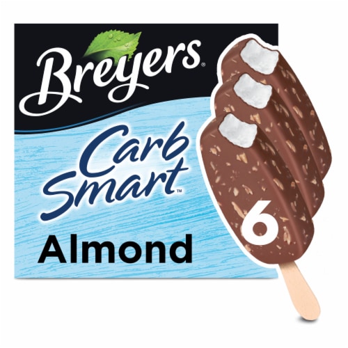 Breyers CarbSmart Almond Bar Frozen Dessert Perspective: front