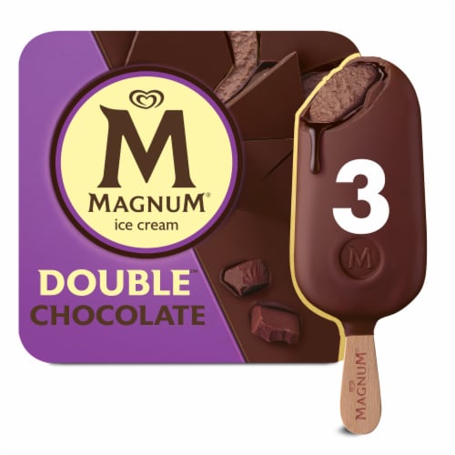 Magnum Double Chocolate Ice Cream Bars Perspective: front