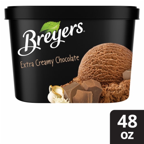 Breyers Extra Creamy Chocolate Frozen Dairy Dessert Tub, 48 oz