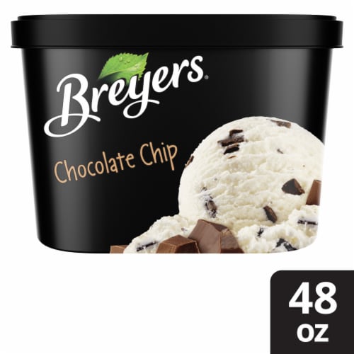 Breyers Chocolate Chip Frozen Dairy Dessert Tub Perspective: front