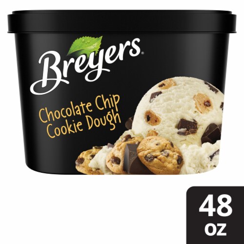 Breyers Chocolate Chip Cookie Dough Frozen Dairy Dessert Perspective: front