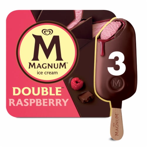 Magnum Dipped in Belgian Chocolate & Raspberry Ice Cream Bars