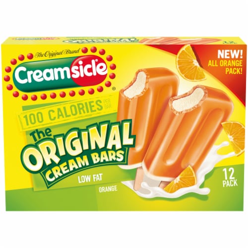 Popsicle Creamsicle Orange Ice Cream Bars 12 Count, 30 oz - Smith’s ...