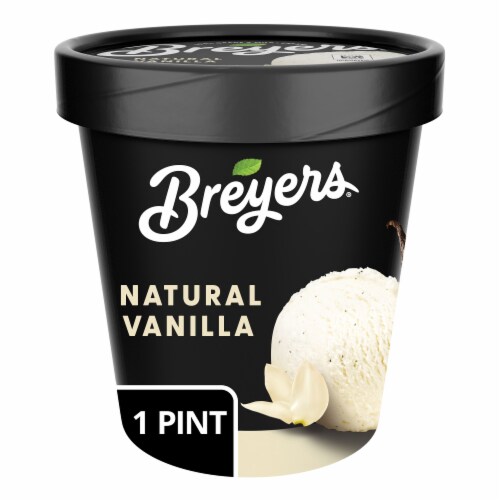 Breyers Natural Vanilla Ice Cream Perspective: front