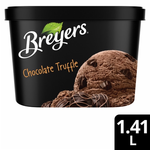 Breyers Original Chocolate Truffle Light Ice Cream Perspective: front