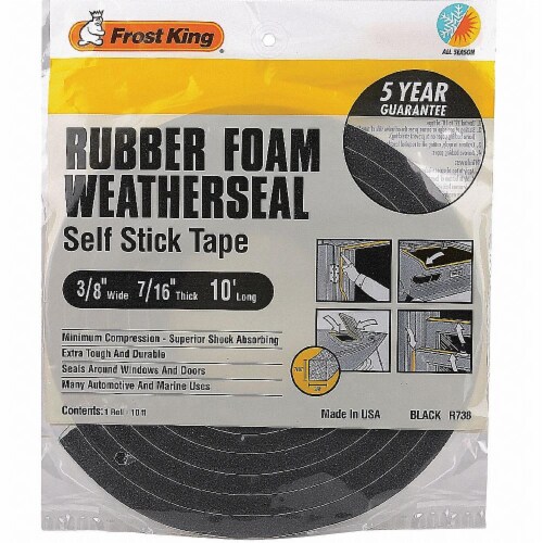 Frost King® Rubber Foam Self Adhesive Weatherseal Tape Perspective: front
