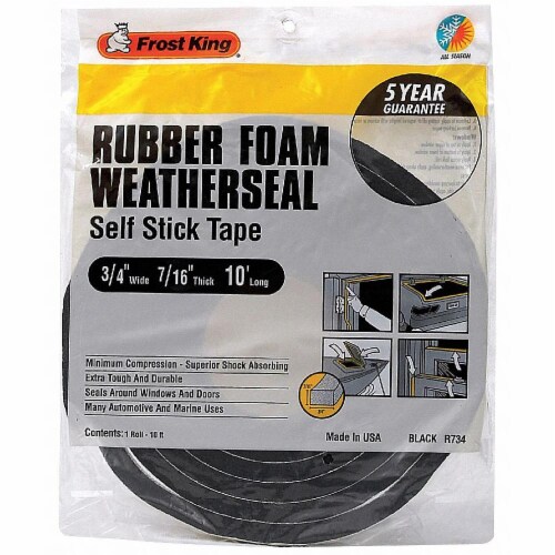 Frost King Sponge Rubber Foam Tape - Black Perspective: front