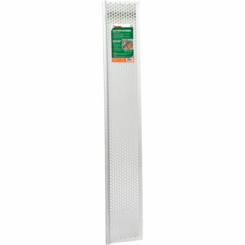 Frost King® Vinyl Snap-In Gutter Screen - White Perspective: front