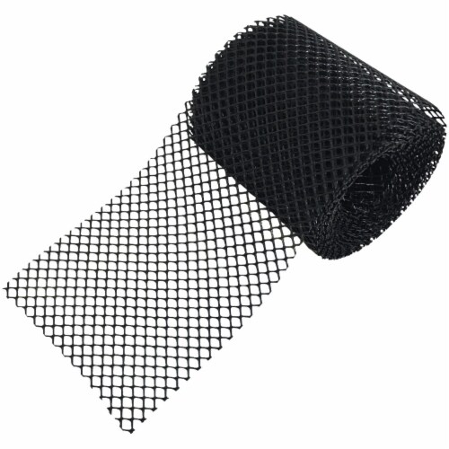 Frost King® 6 In. x 20 Ft. Black Plastic Gutter Guard VX620 Perspective: front