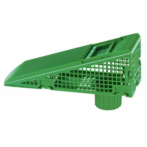 Frost King Wedge Downspout Screen - Green Perspective: front