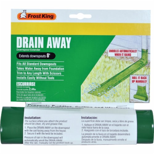 Frost King's Drain Away Downspout Extender Perspective: front