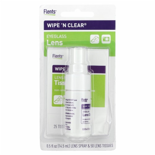 Flents Wipe 'N Clear Lens Cleaner Kit Perspective: front