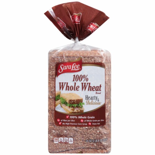 Sara Lee Hearty & Delicious 100% Whole Wheat Bread, 24 oz - Kroger