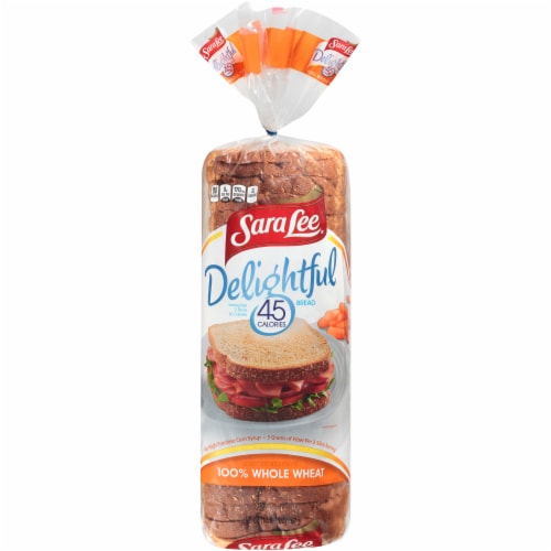 Sara Lee 100% Whole Wheat Bread With Honey Perspective: front