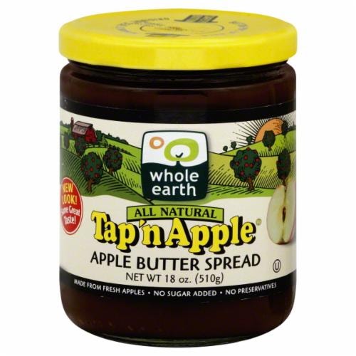 Whole Earth Tap 'n Apple Butter Spread Perspective: front