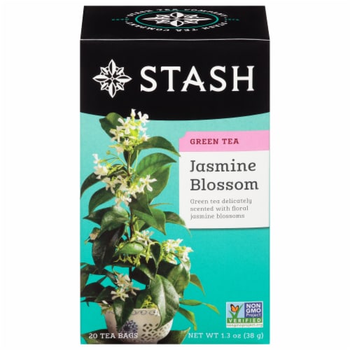 Stash Jasmine Blossom Green Tea Bags 20 Count Perspective: front