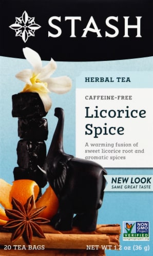 Stash Caffeine Free Licorice Spice Herbal Tea Perspective: front