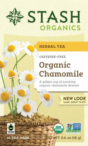 Stash Organic Chamomile Herbal Tea Perspective: front