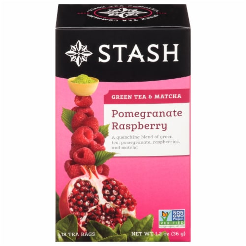 Stash Pomegranate Raspberry Green Tea Perspective: front