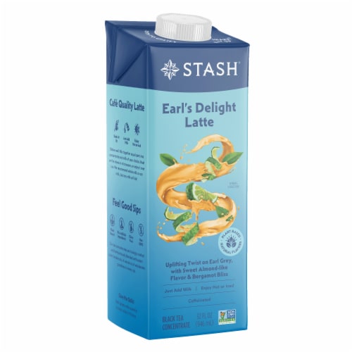 Stash Tea® Earl's Delight Latte Tea Concentrate Perspective: front
