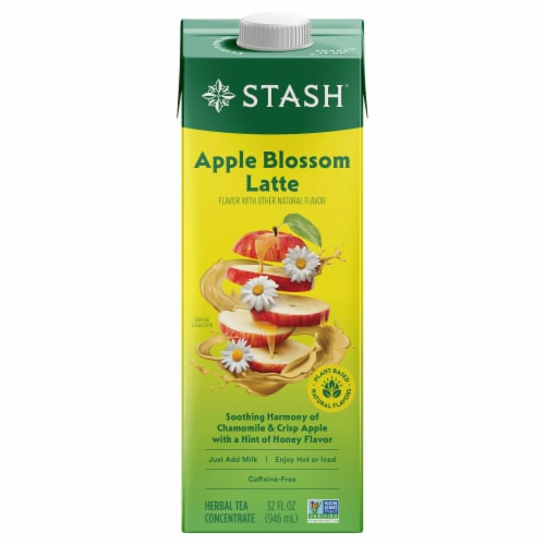 Stash Tea® Apple Blossom Latte Tea Concentrate Perspective: front