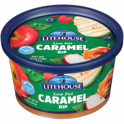 Litehouse Low Fat Caramel Dip Perspective: front