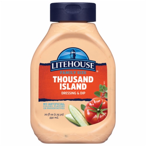 Litehouse Thousand Island Family Size Dressing & Dip Perspective: front