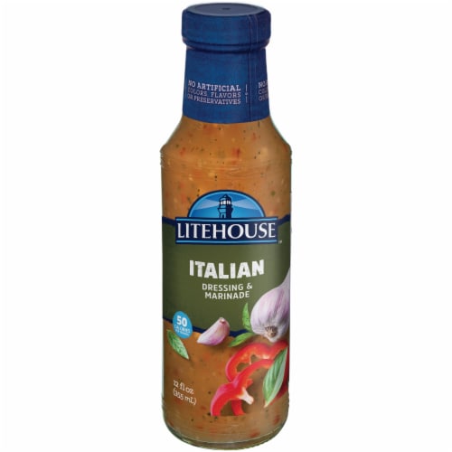 Litehouse™ Italian Dressing & Marinade Bottle Perspective: front