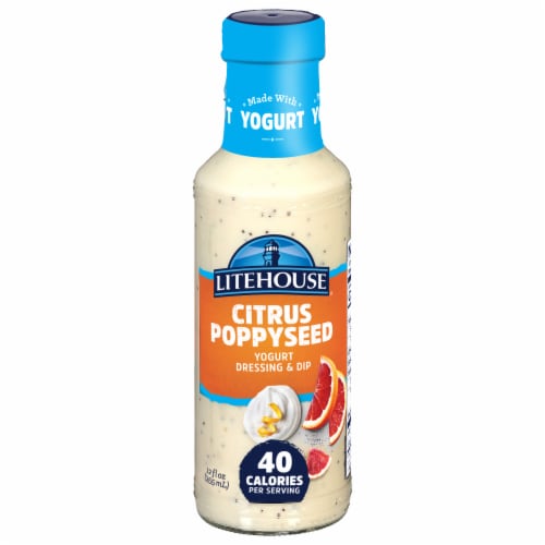 LItehouse Citrus Poppyseed Yogurt Dressing & Dip Perspective: front