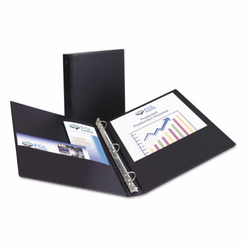 Avery™ Economy Black Non-View Binder Perspective: front