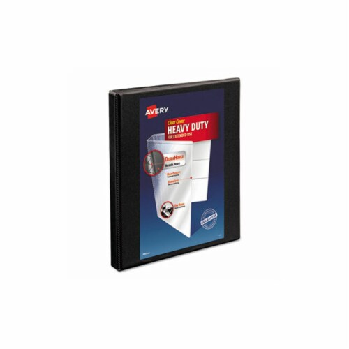 Heavy-Duty Non Stick View Binder with DuraHinge and Slant Rings, 3 Rings, 0.5