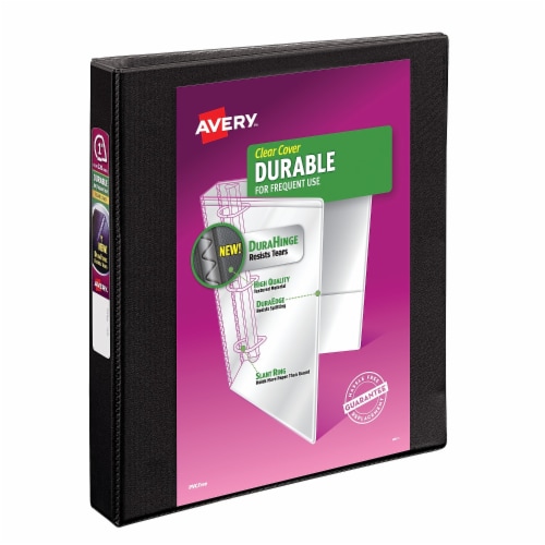 Avery® 1 Inch Durable View Binder - Black Perspective: front