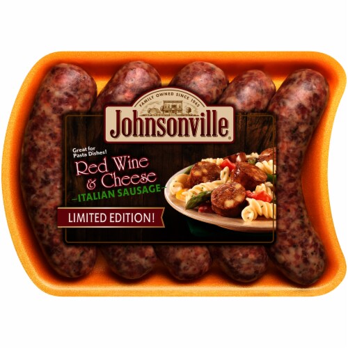Johnsonville Red Wine & Cheese Italian Sausage Perspective: front
