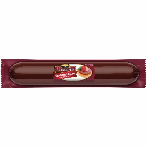 Johnsonville Old World Recipe Summer Sausage Perspective: front