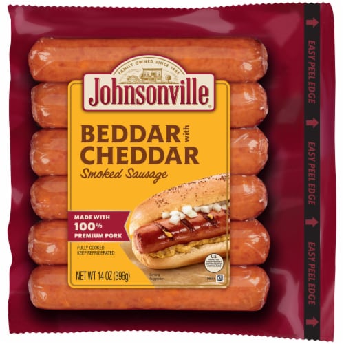 Johnsonville® Beddar with Cheddar Smoked Sausages Perspective: front