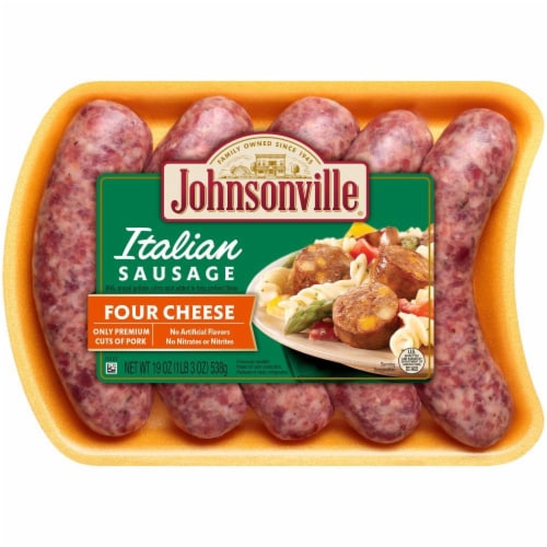Johnsonville® Four Cheese Italian Sausages Perspective: front