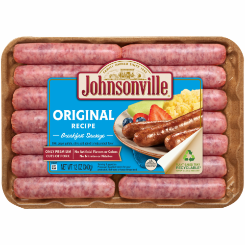 Johnsonville Original Breakfast Pork Sausage Links Perspective: front