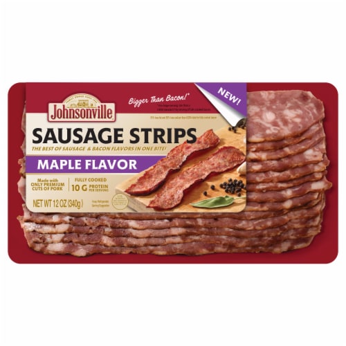 Johnsonville® Maple Flavor Sausage Strips Perspective: front